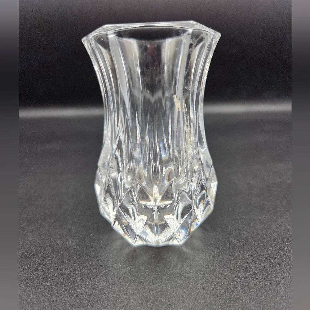 VTG Cristal D’Arques Longchamp Clear Violet Vase‎ 3